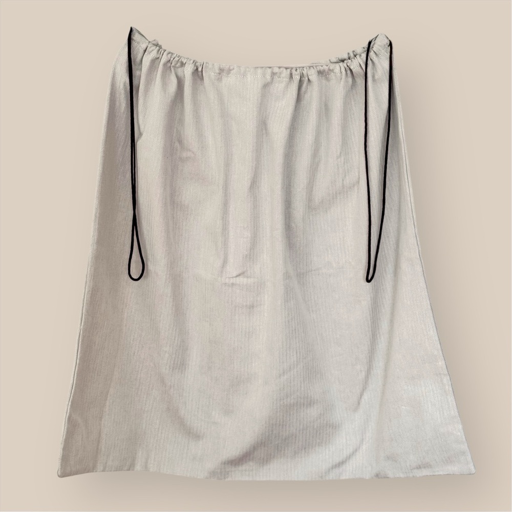 Hermès XXL Dust Bag 33x29 Oversized Canvas Storage Cover Blanket Travel Neutral - Picture 4 of 10